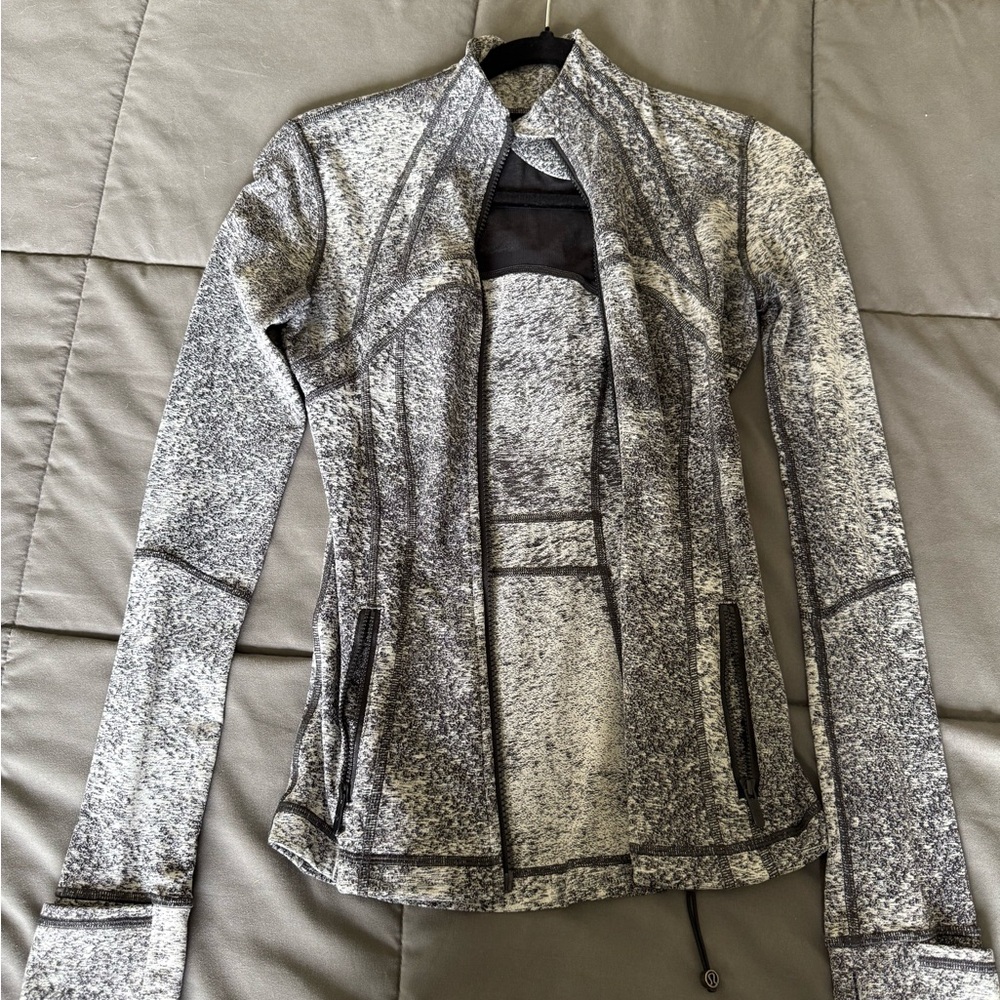 Lululemon Athletica Black and Gray Utility Jacket